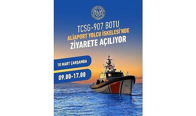 Sahil Güvenlik Botu TCSG-907 Aliağa'da Ziyarete Açılıyor