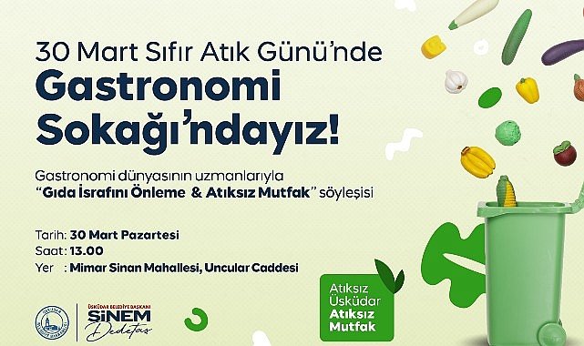 Üsküdar Belediyesi'nden Sıfır Atık Günü'ne Özel Anlamlı Proje: 'Atıksız Üsküdar, Atıksız Mutfak'