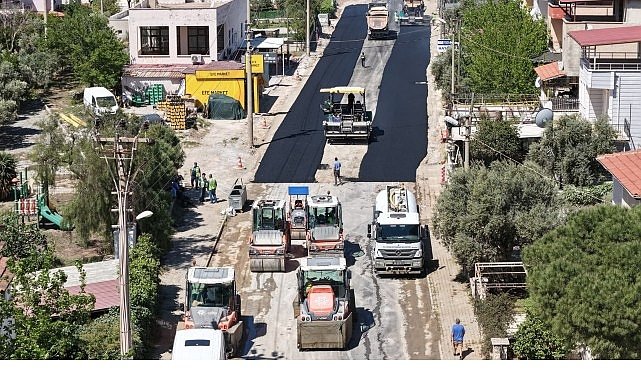 Başkan Çerçioğlu'nun Çalışmaları ile Akbük Yolu Yenileniyor