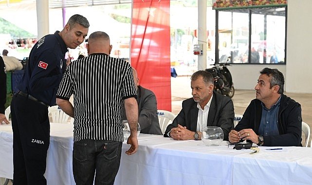 Tekirova tekstil pazarı kura çekimi yapıldı 