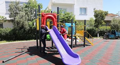 Menderes'te Parklar Yenileniyor