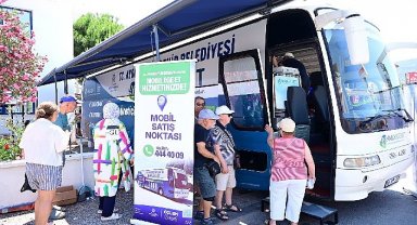 Aydın Büyükşehir Belediyesi Mobil Halk Ege Et aracına Didim'de yoğun ilgi