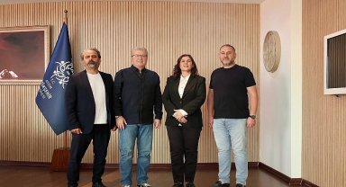 Başkan Çerçioğlu'na Aydın Manifaturacılar ve Tuhafiyeciler Esnaf Odası Başkanı Tavil'den Ziyaret