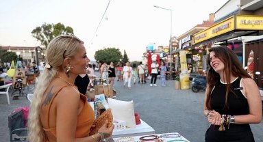 Çeşme'de kadın emeği gece pazarlarında hayat buluyor
