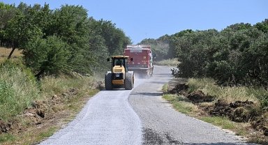 Tütenli ve İlyaslar'ı Bağlayan Yolda Asfalt Çalışmaları Başladı