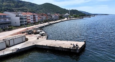 Ulaşlı'daki dalga kırıcı set, taşkın riskini önleyecek