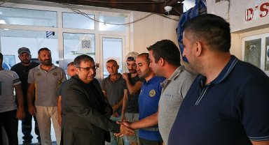 Başkan Vekili Benzer, mesaiye Park Bahçeler şantiyesinde başladı