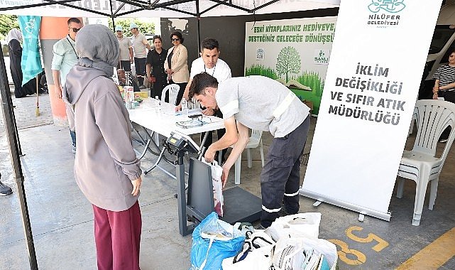 Nilüfer'de atık kağıtları getiren hediye kazanıyor