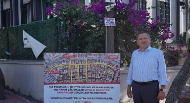 Ayvalık'ta yol dönüşümü 150 Evler Mahallesi'nden başladı…