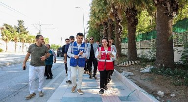 Başkan Vekili Özdemir kaldırım ve çevre düzenleme çalışmalarını yerinde inceledi