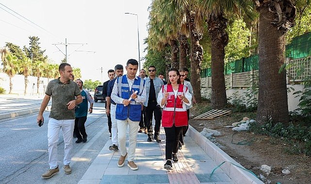 Başkan Vekili Özdemir kaldırım ve çevre düzenleme çalışmalarını yerinde inceledi