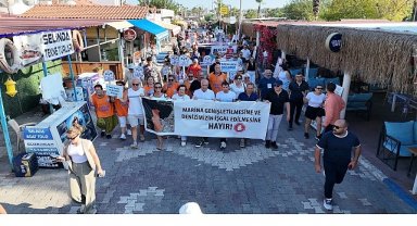 Sığacık'tan güçlü mesaj: “Deniz bizim, Sığacık hepimizin