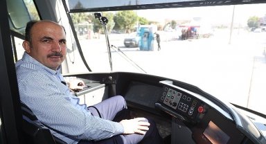 Başkan Altay, Tamamlanan Adliye-Şehir Hastanesi Tramvay Hattı'nda Test Sürüşü Yaptı