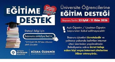 Büyükşehir Belediyesi eğitime verdiği desteği sürdürüyor