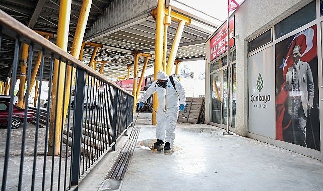 Çankaya'nın pazarlarında hijyen mesaisi