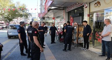Edremit'te kaldırım işgallerine zabıtadan denetim