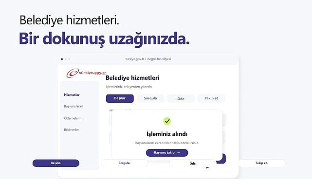 İnegöl'de Belediye Hizmetlerine E-Devlet Kolaylığı: Yarım Milyon İşlem Gerçekleştirildi