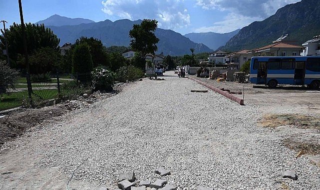 Kemer'de altyapı çalışmaları