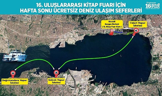 Kocaeli Kitap Fuarı'na ulaşım çok kolay olacak