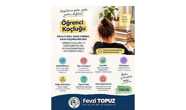 Milas Belediyesi 'Öğrenci Koçluğu' Hizmeti ile Öğrencilerin Yanında Oluyor