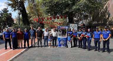 Zabıta Haftası'nda çiçekler Büyükşehir'den