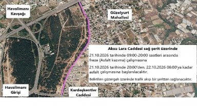 Aksu Lara Caddesi'nde asfalt çalışması yapılacak