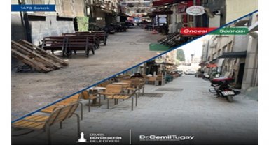 Alsancak'ın kalbinde altyapının ardından sıra üstyapıda 