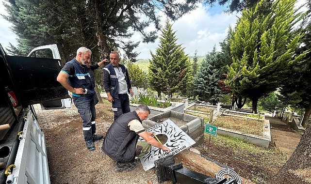 Büyükşehir, mezarlıkların su altyapısını güçlendiriyor