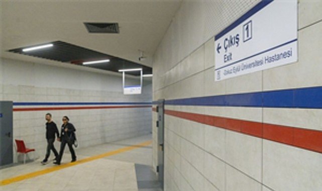 İzmir Metrosu'ndan Dokuz Eylül Hastanesi'ne kesintisiz yaya tüneli açıldı