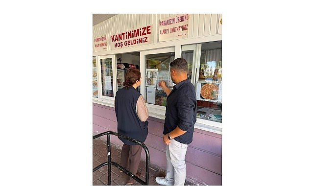 Kemer'deki kantinlerde denetim