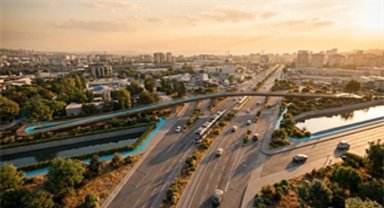 Mavişehir'de yeşil alanlar köprüyle birleşiyor