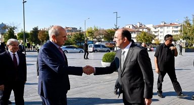 TBMM Başkanı Numan Kurtulmuş, Konya Büyükşehir Belediye Başkanı Uğur İbrahim Altay'ı Ziyaret Etti