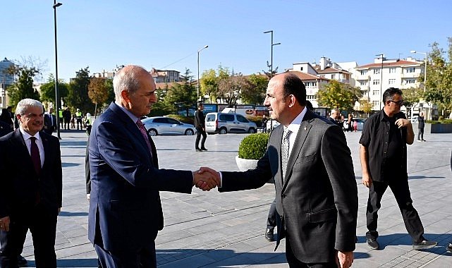 TBMM Başkanı Numan Kurtulmuş, Konya Büyükşehir Belediye Başkanı Uğur İbrahim Altay'ı Ziyaret Etti